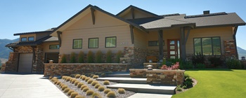 Custom home built by Center Point Construction